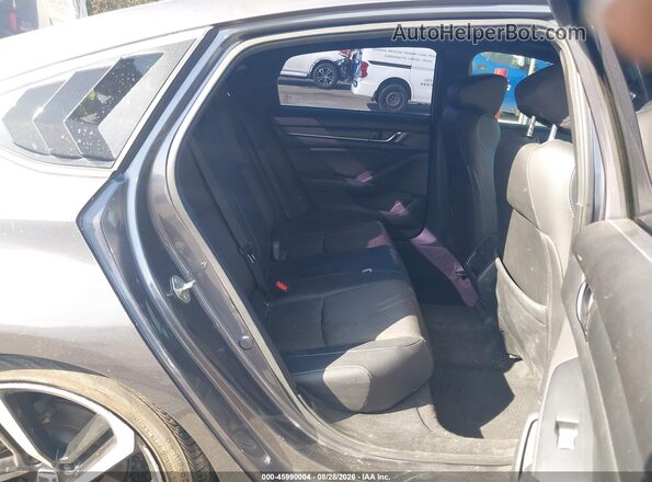 1HGCV1F35KA162887 2019 HONDA ACCORD Gray Вид наклейки з VIN-кодом