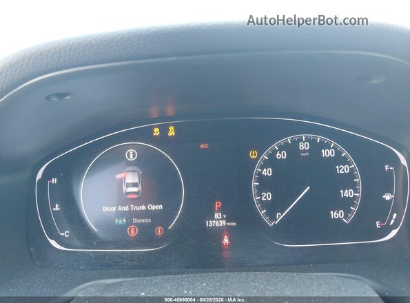 1HGCV1F35KA162887 2019 HONDA ACCORD Gray Вид задніх сидінь