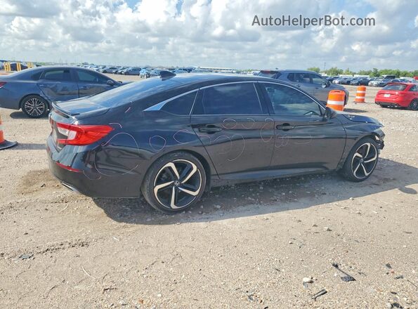 1HGCV1F35KA171279 2019 HONDA ACCORD Black Trasero derecho