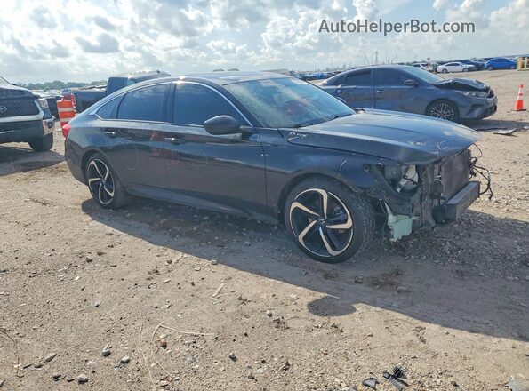 1HGCV1F35KA171279 2019 HONDA ACCORD Black Delantero derecho