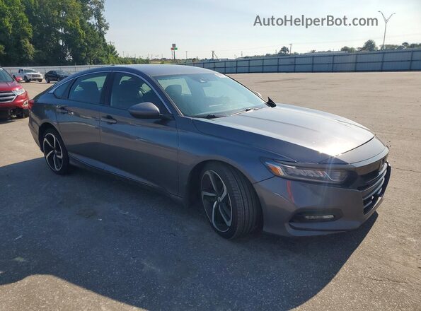 1HGCV1F35LA059261 2020 HONDA ACCORD Серый Передняя правая четверть