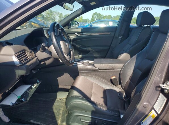 1HGCV1F35LA059261 2020 HONDA ACCORD Серый Вид салона спереди