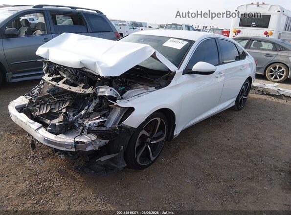 1HGCV1F35LA063228 2020 HONDA ACCORD White Przód lewy