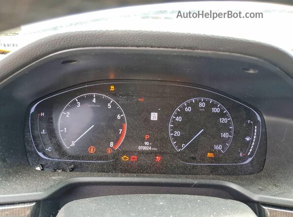 1HGCV1F35LA069630 2020 HONDA ACCORD Серебряный Вид щитка приборов