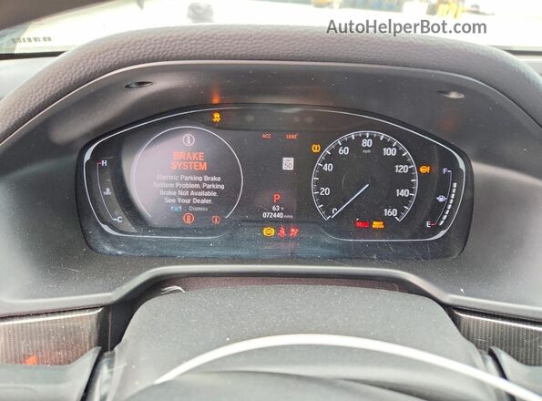 1HGCV1F35LA137652 2020 HONDA ACCORD Black Vista del cuadro de instrumentos