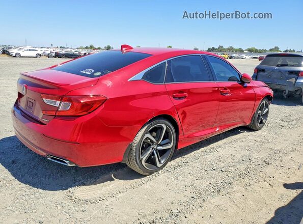 1HGCV1F35LA144360 2020 HONDA ACCORD Red Задня права чверть