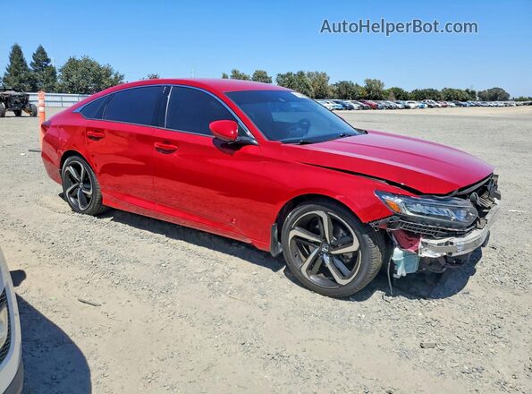 1HGCV1F35LA144360 2020 HONDA ACCORD Red Передня права чверть