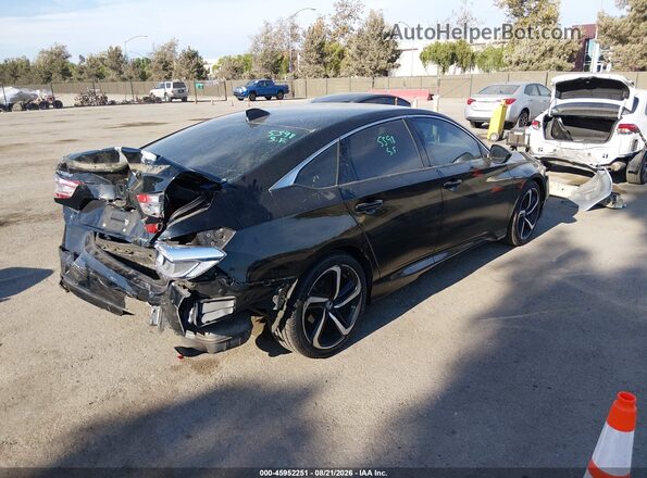 1HGCV1F35LA144651 2020 HONDA ACCORD Black Tył prawy