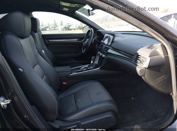 1HGCV1F35LA144651 2020 HONDA ACCORD Black Widok wnętrza z przodu