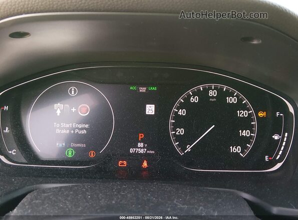 1HGCV1F35LA144651 2020 HONDA ACCORD Black Widok tylnych siedzeń