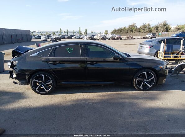 1HGCV1F35LA144651 2020 HONDA ACCORD Black Widok wnętrza 360 stopni