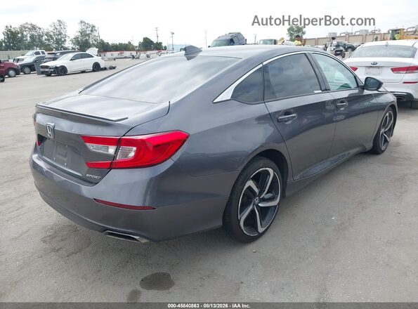 1HGCV1F35LA152670 2020 HONDA ACCORD Серый Задняя правая четверть