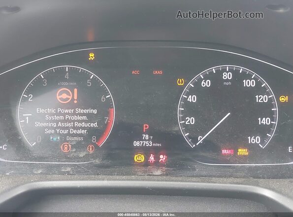 1HGCV1F35LA152670 2020 HONDA ACCORD Серый Вид задних сидений
