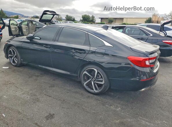 1HGCV1F35MA017965 2021 HONDA ACCORD Черный Задняя левая четверть