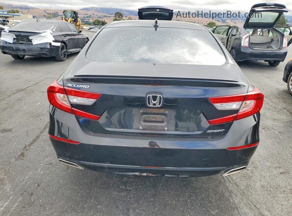 1HGCV1F35MA017965 2021 HONDA ACCORD Черный Вид сзади