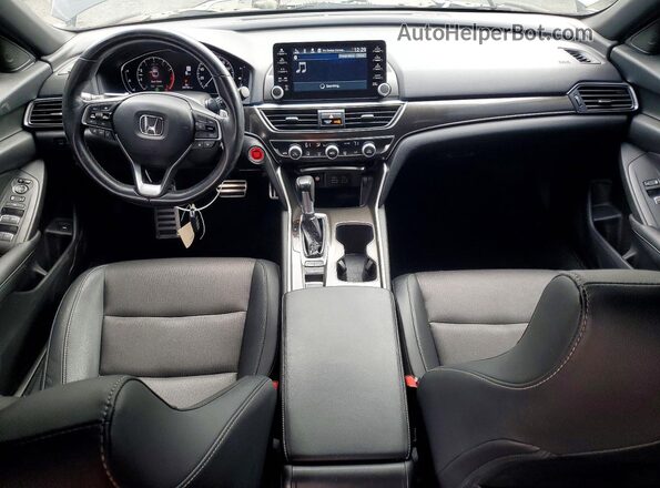 1HGCV1F35MA017965 2021 HONDA ACCORD Черный Вид панели приборов