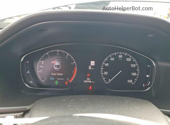 1HGCV1F35MA017965 2021 HONDA ACCORD Черный Вид щитка приборов