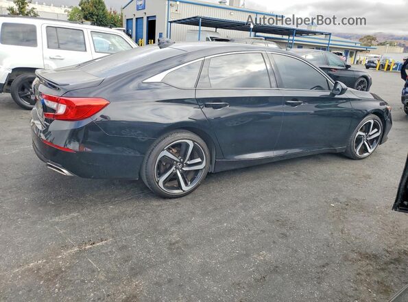 1HGCV1F35MA017965 2021 HONDA ACCORD Черный Задняя правая четверть