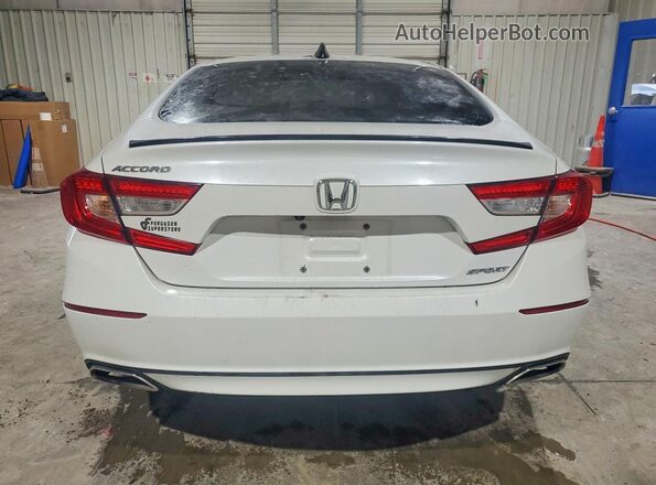 1HGCV1F35MA057446 2021 HONDA ACCORD Белый Вид сзади