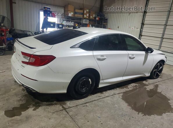 1HGCV1F35MA057446 2021 HONDA ACCORD Белый Задняя правая четверть