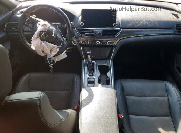 1HGCV1F35MA057446 2021 HONDA ACCORD Белый Вид панели приборов