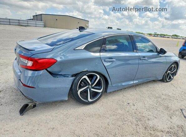 1HGCV1F35MA086428 2021 HONDA ACCORD Blue Задня права чверть