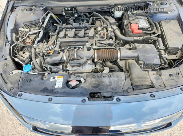 1HGCV1F35MA086428 2021 HONDA ACCORD Blue Вид задньої частини салону