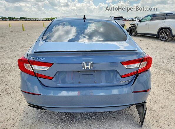 1HGCV1F35MA086428 2021 HONDA ACCORD Blue Вид ззаду