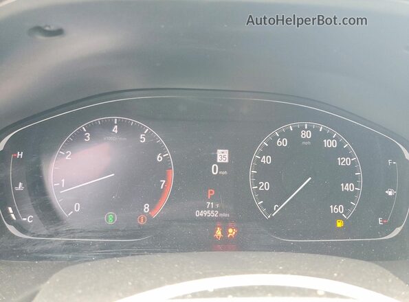 1HGCV1F35NA084020 2022 HONDA ACCORD Gray Սարքավորումների վահանակի տեսք