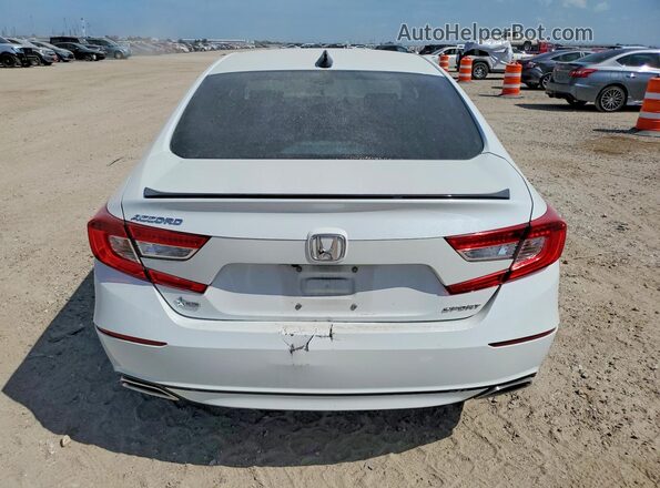 1HGCV1F35NA086186 2022 HONDA ACCORD White Հետևի տեսք
