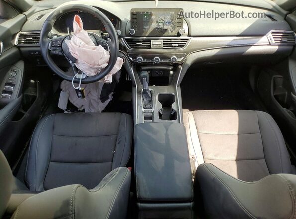 1HGCV1F35NA086186 2022 HONDA ACCORD White Առջևի վահանակի տեսք