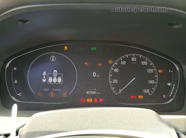 1HGCV1F35NA086186 2022 HONDA ACCORD White Սարքավորումների վահանակի տեսք