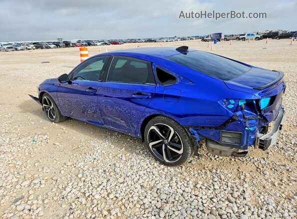 1HGCV1F35NA121597 2022 HONDA ACCORD Blue Tył lewy