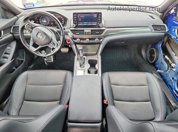 1HGCV1F35NA121597 2022 HONDA ACCORD Blue Widok deski rozdzielczej