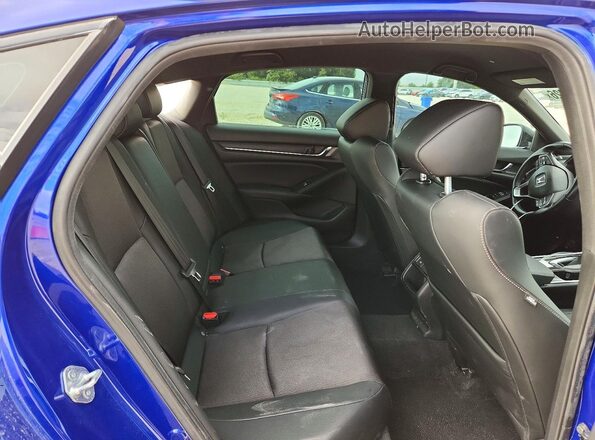 1HGCV1F35NA121597 2022 HONDA ACCORD Blue Widok tylnych siedzeń