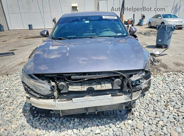 1HGCV1F36JA087583 2018 HONDA ACCORD Gray წინა ხედი