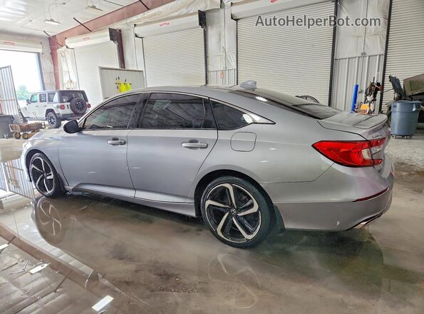 1HGCV1F36JA148933 2018 HONDA ACCORD Gray Հետևի ձախ