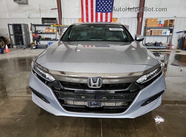 1HGCV1F36JA148933 2018 HONDA ACCORD Gray Դիմացի տեսք