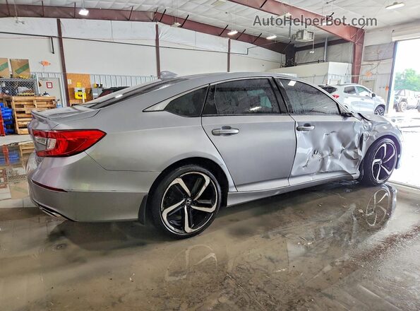 1HGCV1F36JA148933 2018 HONDA ACCORD Gray Հետևի աջ