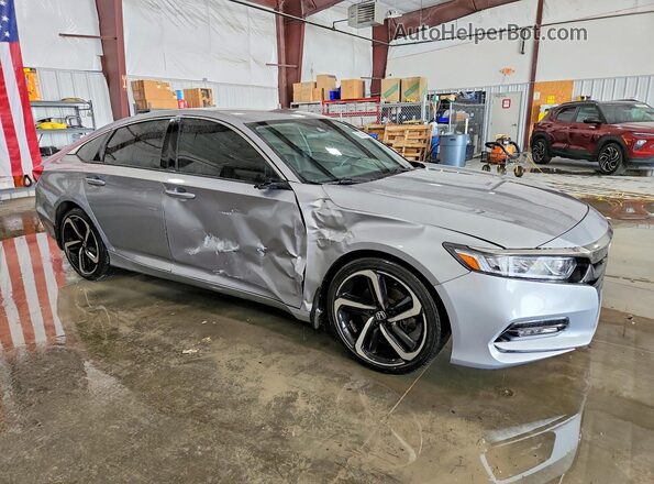 1HGCV1F36JA148933 2018 HONDA ACCORD Gray Առջևի աջ