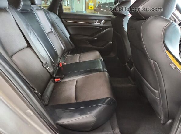 1HGCV1F36JA148933 2018 HONDA ACCORD Gray Հետևի նստատեղերի տեսք