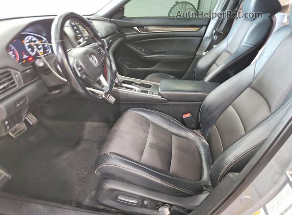 1HGCV1F36JA148933 2018 HONDA ACCORD Gray Սալոնի դիմացի տեսք