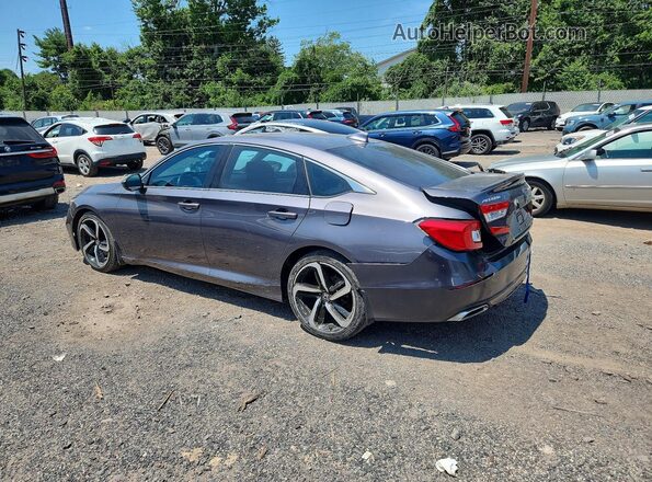 1HGCV1F36JA155199 2018 HONDA ACCORD Gray Հետևի ձախ