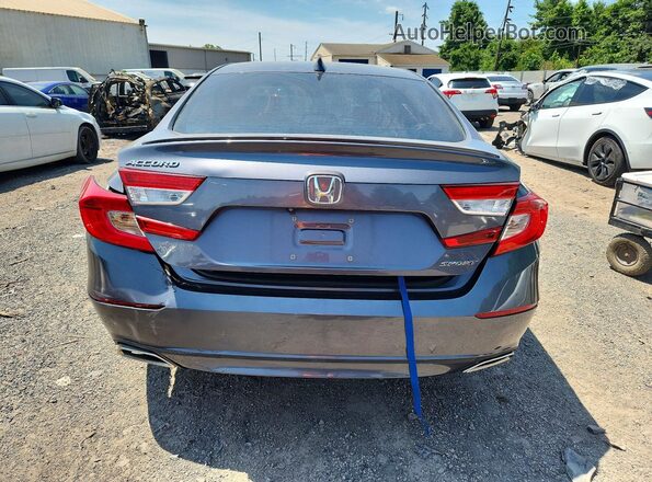 1HGCV1F36JA155199 2018 HONDA ACCORD Gray Հետևի տեսք