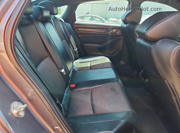 1HGCV1F36JA155199 2018 HONDA ACCORD Gray Հետևի նստատեղերի տեսք