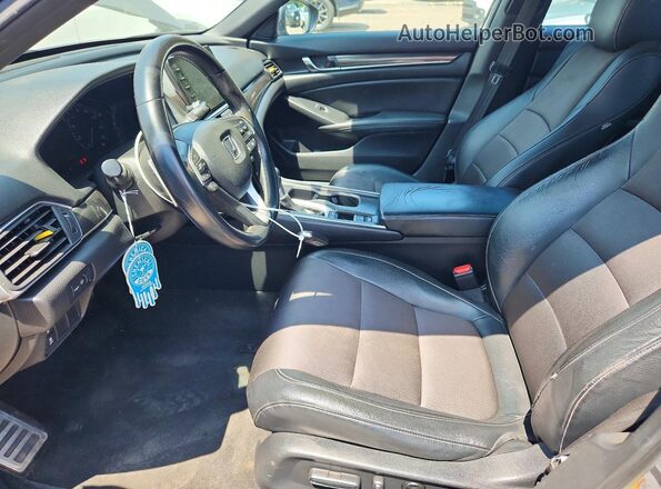 1HGCV1F36JA155199 2018 HONDA ACCORD Gray Սալոնի դիմացի տեսք