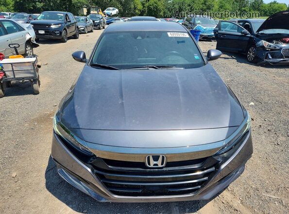 1HGCV1F36JA155199 2018 HONDA ACCORD Gray Դիմացի տեսք