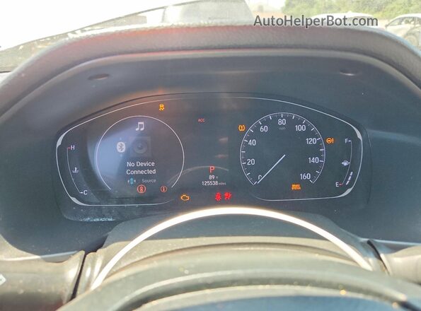 1HGCV1F36JA155199 2018 HONDA ACCORD Gray Սարքավորումների վահանակի տեսք