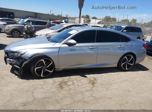 1HGCV1F36JA218740 2018 HONDA ACCORD Серебряный Панорамный вид салона 360°