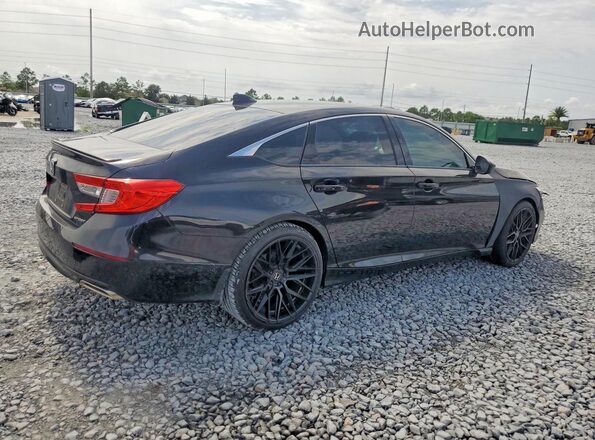 1HGCV1F36JA244609 2018 HONDA ACCORD Черный Задняя правая четверть